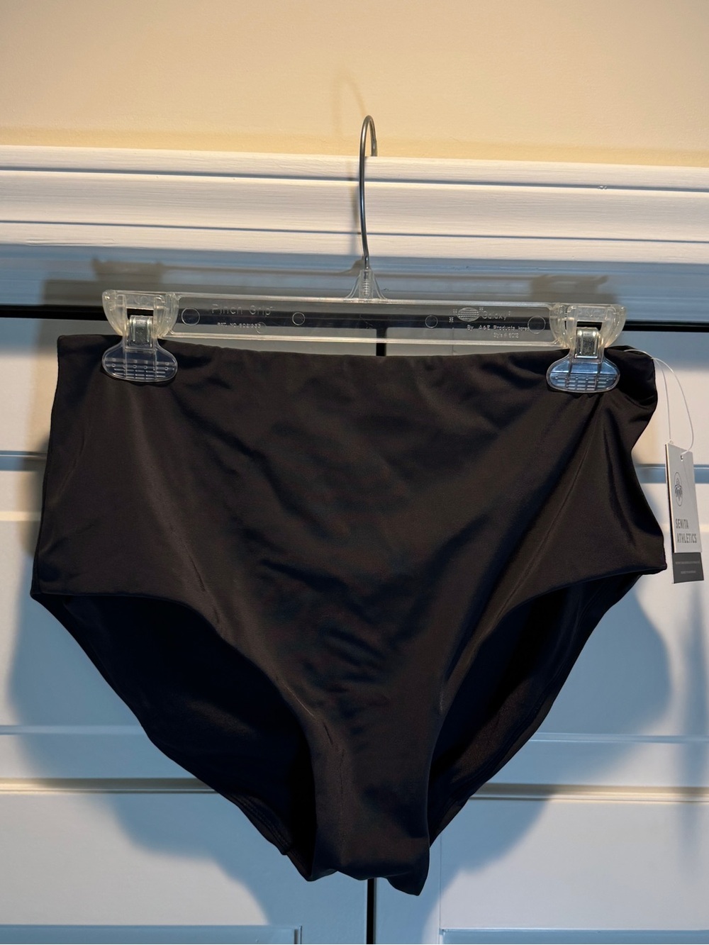 Senita Paige High-Waist Black Bikini Bottoms